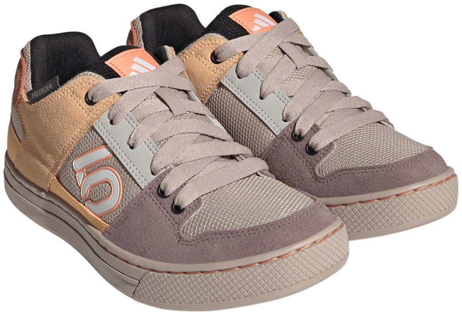 Five Ten Freerider Flat Shoes - Women's, Wonder Taupe/Ftwr White/Acid Orange, 9.5 