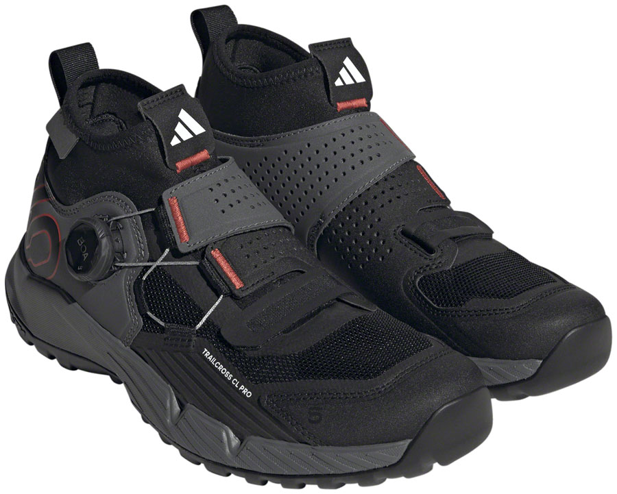Five Ten Trailcross Pro Mountain Clipless Shoes - Women's, Gray Five/Core Black/Red, 6 
