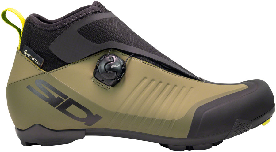 Sidi Hiemx Cycling Boot - Black/Green Olive, 42 , Millenium Fit