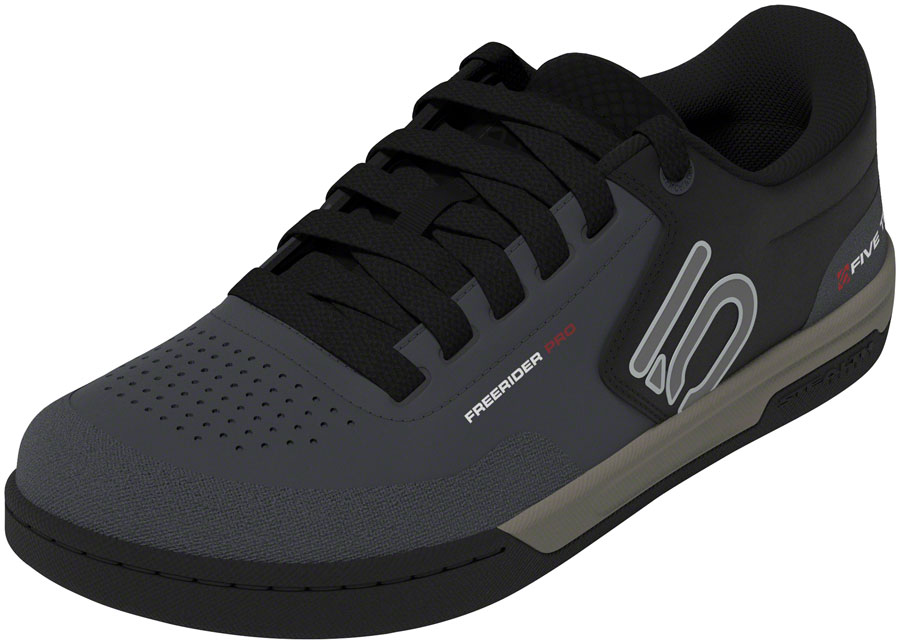 Five Ten Freerider Pro Flat Shoes - Men's, Gray Six/Silver Pebble/Core Black, 10