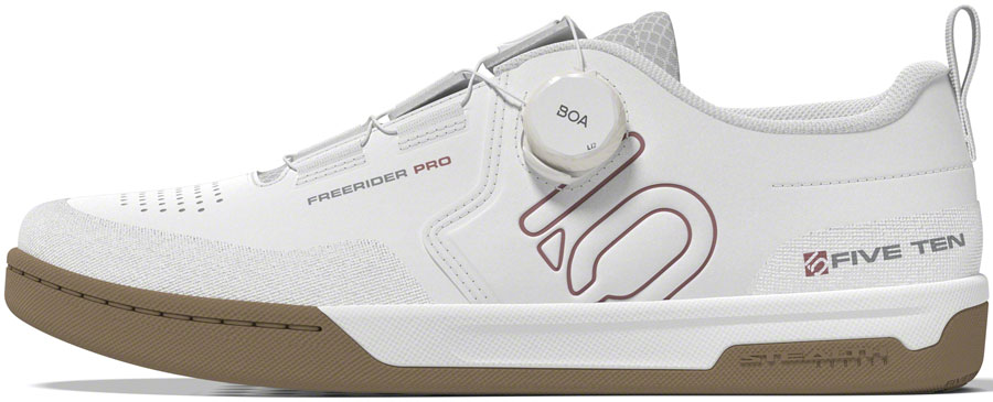 Five Ten Freerider Pro BOA Flat Shoes - Women's, FTWR White/Warm Clay/Gray Three, 7
