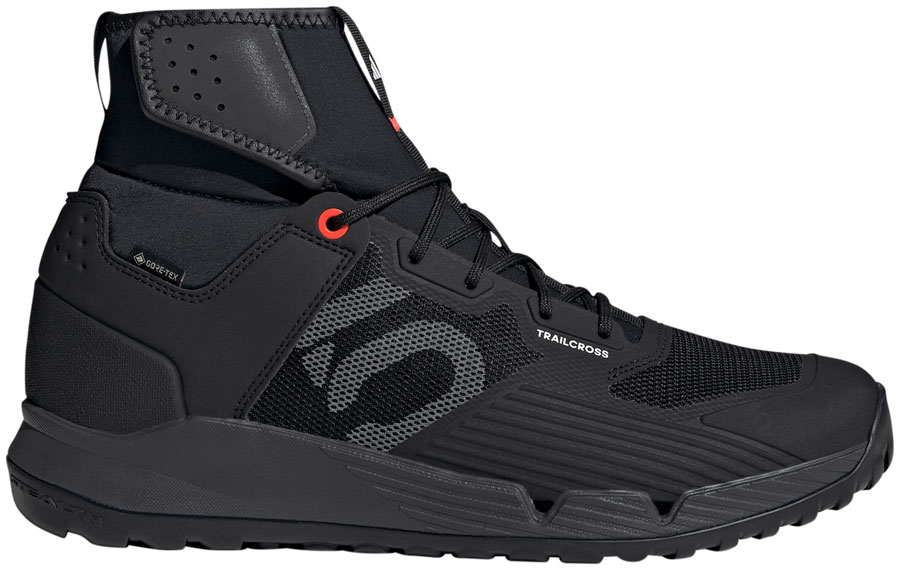 Five Ten Trailcross GTX Flat Shoes - Men's, Core Black / Gray / Solar Red 12.5