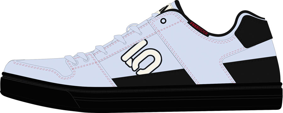 Five Ten Freerider Flat Shoes - Women's, Crystal Sky/Off White/Core Black, 11