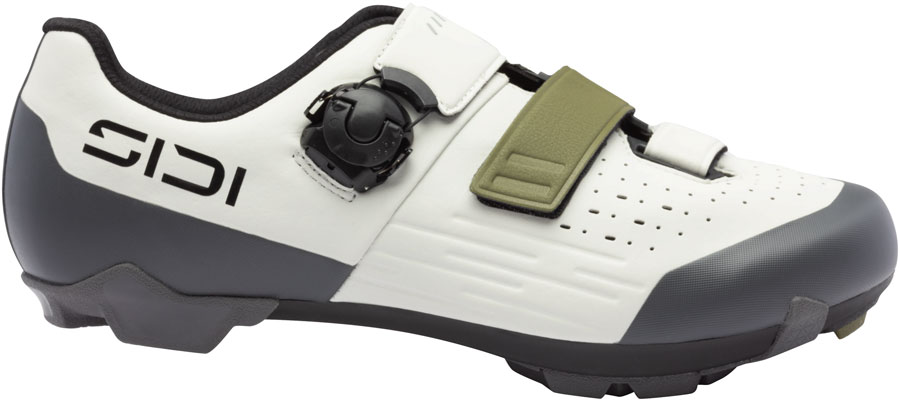 SIDI Silvis XC Clipless Shoes - Mens, Ice White/Olive Green, 41.5