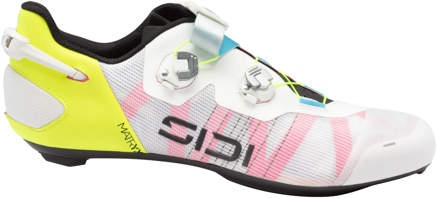 SIDI Wire 3 Road Shoes - Mens, White/Yellow Fluo, 41