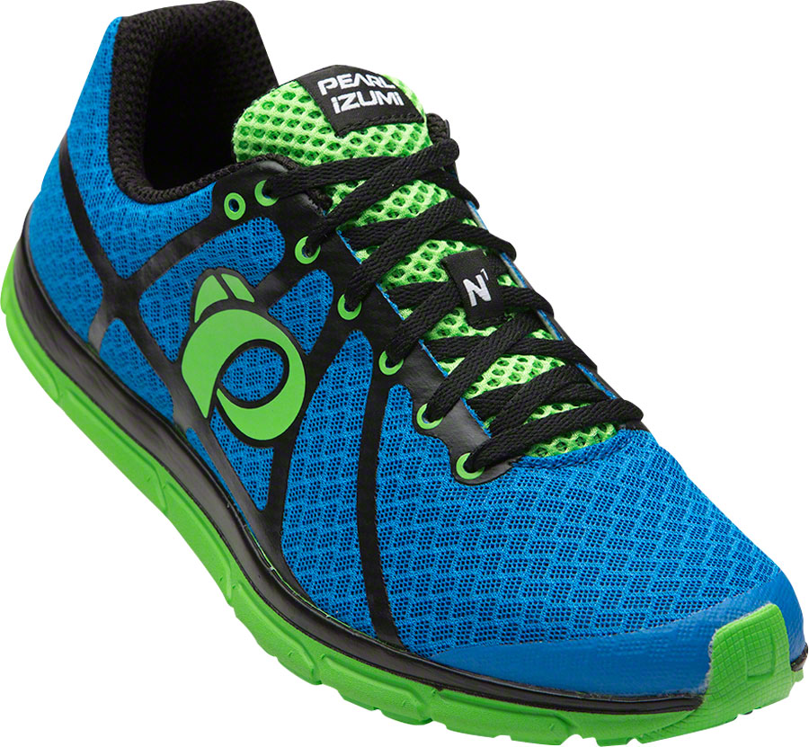 Pearl Izumi E:Motion Road N1 v2 Men's Run Shoe: Fountain Blue/Screaming Green 11.5