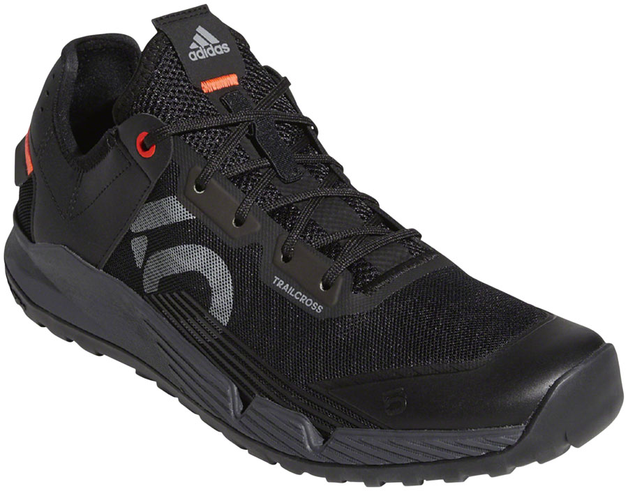 Five Ten Trailcross LT Flat Shoes - Men's, Core Black / Gray Two / Solar Red, 12 