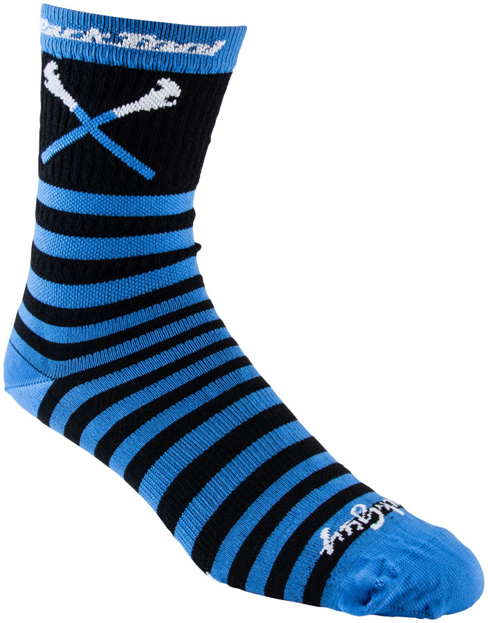 Park Tool SOX-6 Cycling Socks - Black/Blue,  Small/Medium
