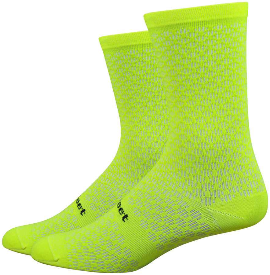 DeFeet Evo Mont Ventoux Socks - 6 inch, Hi-Vis Yellow, X-Large ...