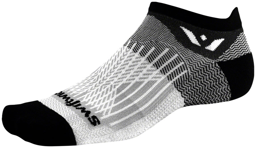 Swiftwick Aspire No Show Socks - Black Pewter, X-Large