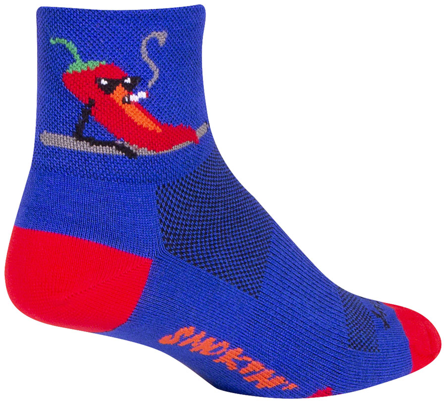 SockGuy Classic Smokin' Hot Socks - 3", Small/Medium