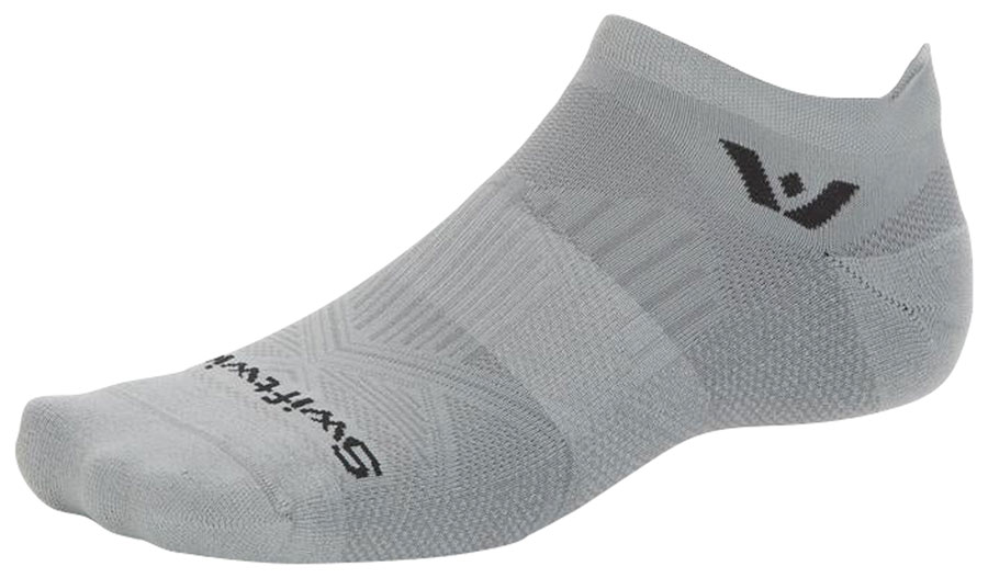 Swiftwick Aspire No Show Socks - Circuit Pewter, XLarge