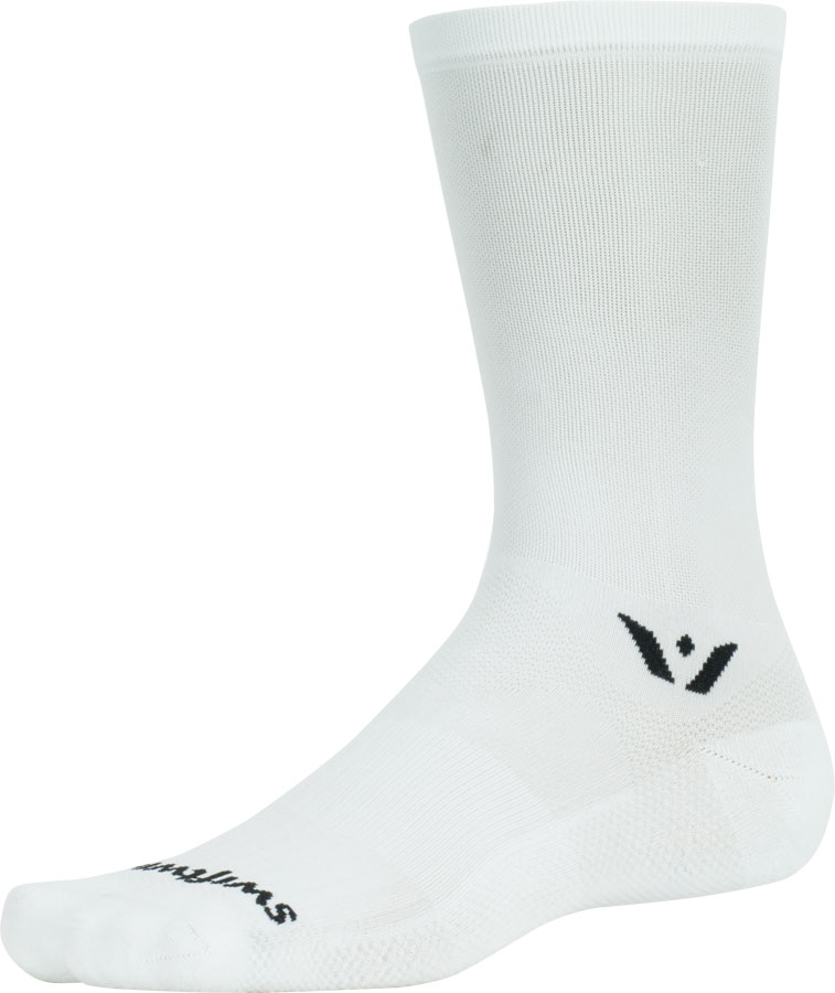 Swiftwick Aspire Crew Socks - 7", White, Medium