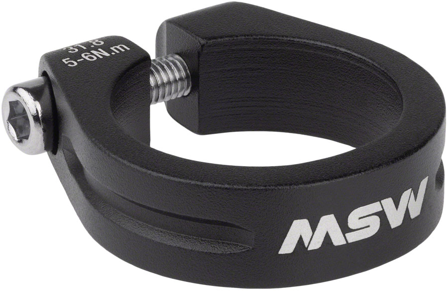 MSW Seatpost Clamp - 31.8mm, Bolt-On, Black