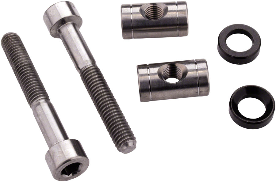 FOX Tooling Kit - 2022 Transfer SL Saddle Clamp Hardware: Bolt, Pin and Washer, Pair (Titanium)