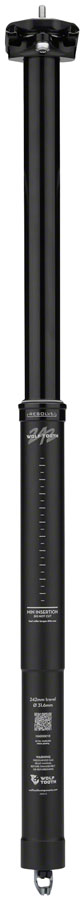 Wolf Tooth Resolve Dropper Seatpost - 31.6, 242mm Travel, Black, Rev 2 