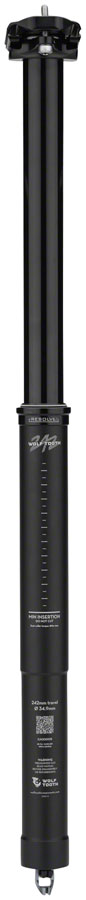 Wolf Tooth Resolve Dropper Seatpost - 34.9, 242mm Travel, Black, Rev 2 