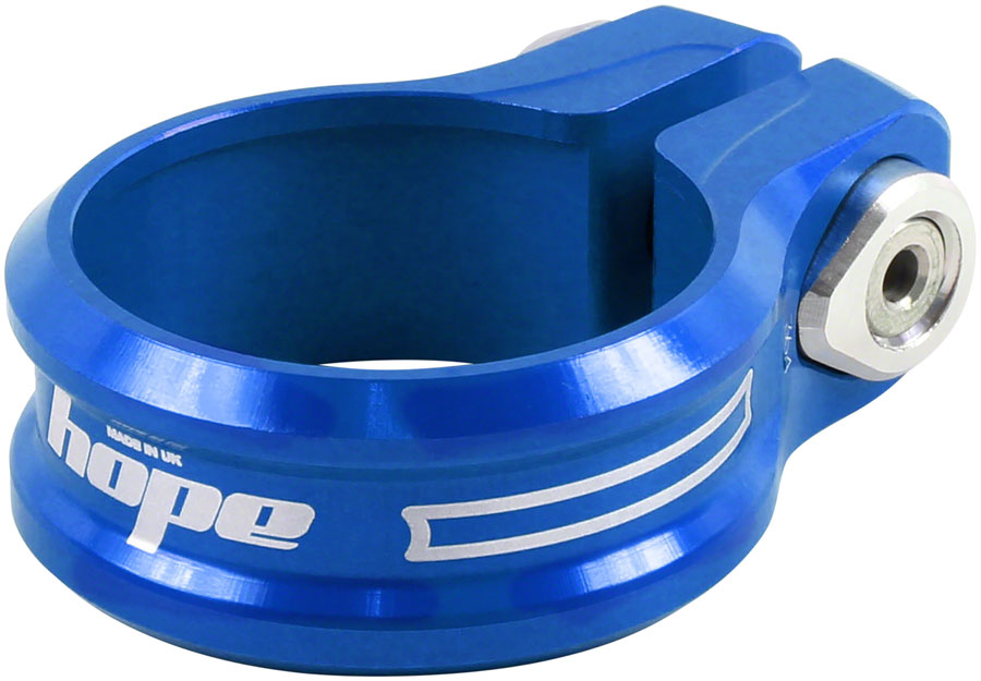 Hope Seatpost Clamp - 36.4mm, Bolt-On, Blue