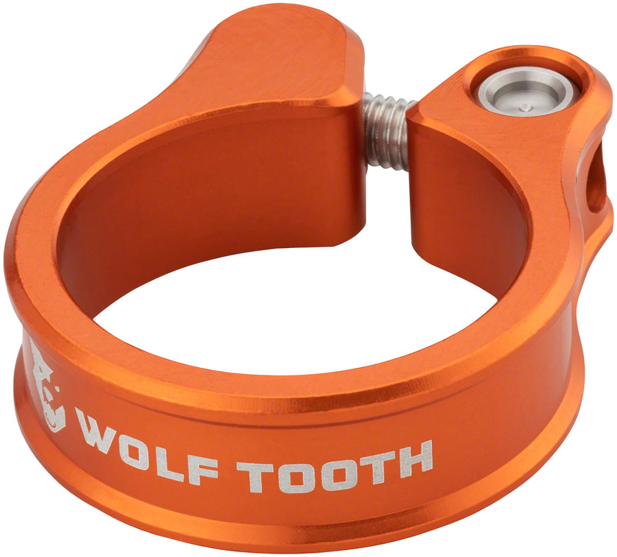 Wolf Tooth Seatpost Clamp - 34.9mm, Bolt-On, Orange