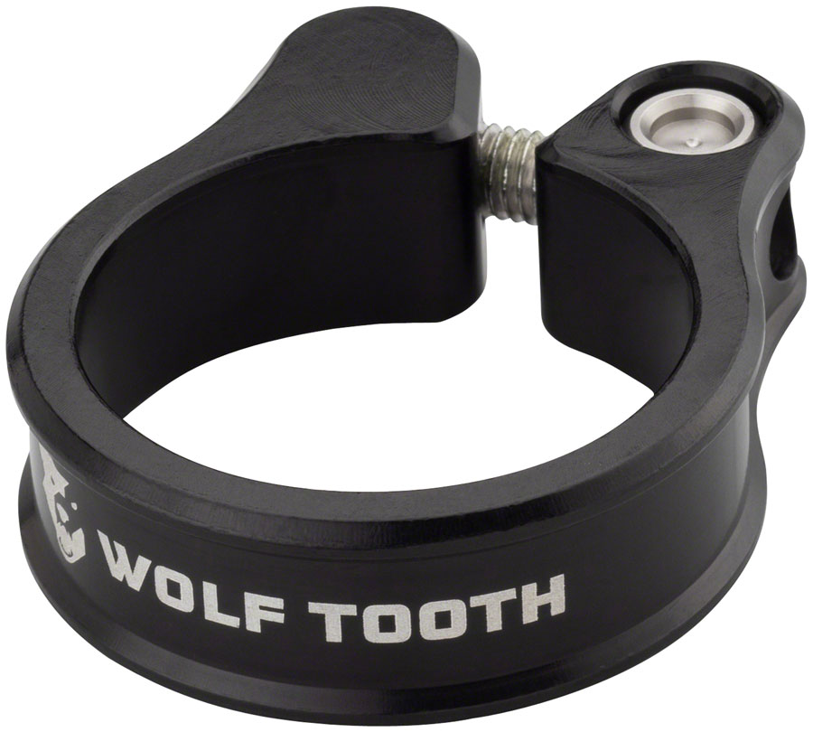 Wolf Tooth Seatpost Clamp - 28.6mm, Bolt-On, Black