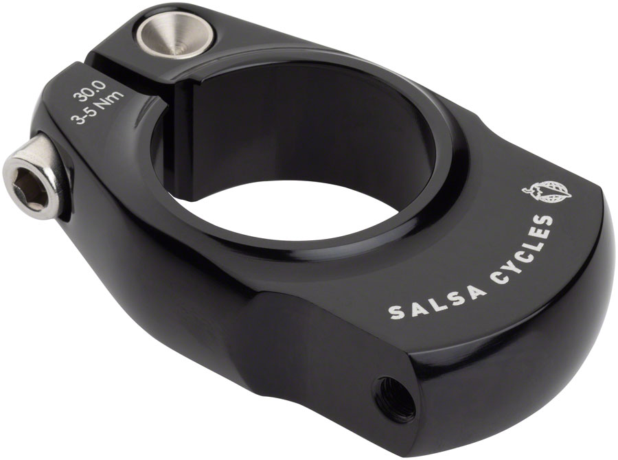 Salsa Rack-Lock Seatpost Clamp - 30.0mm, Bolt-On, Black