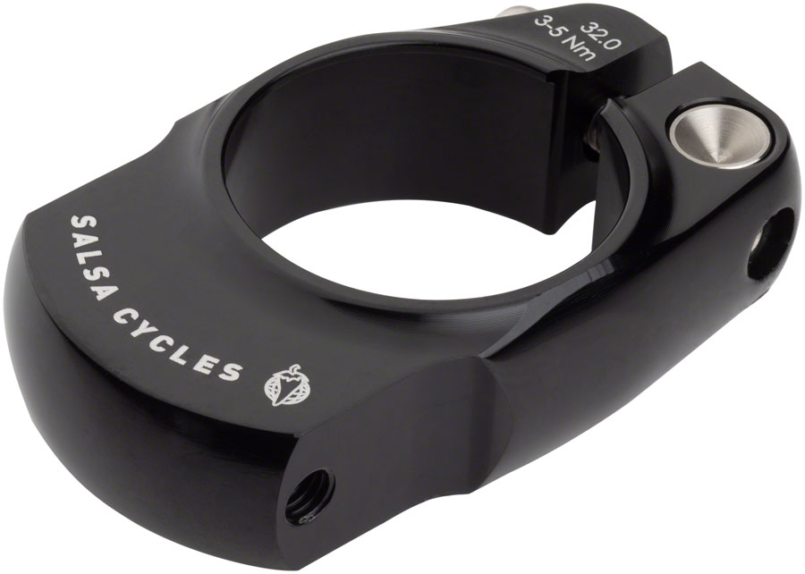 Salsa Rack-Lock Seatpost Clamp - 32.0mm, Bolt-On, Black | Bikeparts.Com