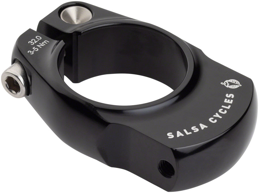 Salsa Rack-Lock Seatpost Clamp - 32.0mm, Bolt-On, Black | Bikeparts.Com