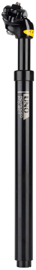 Kalloy Uno Comfort Sus Seatpost, 27.2 x 350mm, Black