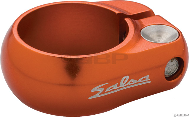 Salsa Lip-Lock Seatpost Clamp - 36.4mm, Bolt-On, Orange 