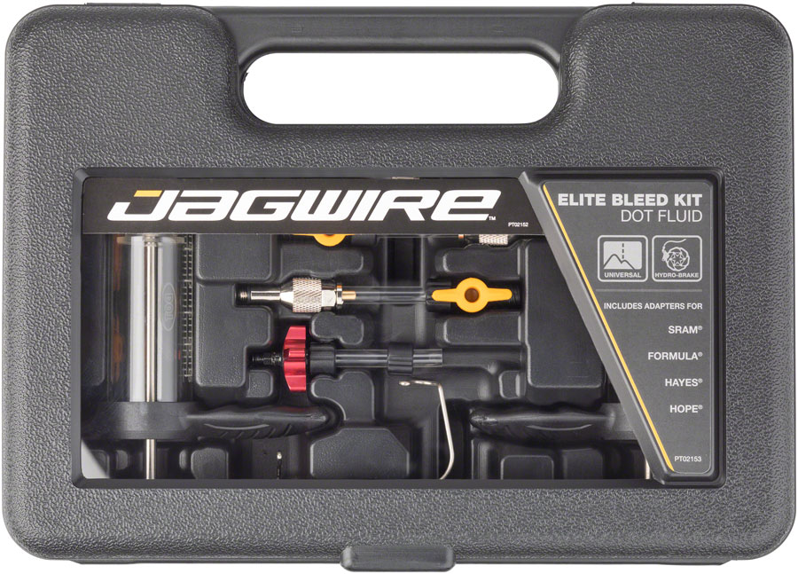 Jagwire Elite DOT Bleed Kit, includes SRAM Avid Formula Hayes Hope Adapters 