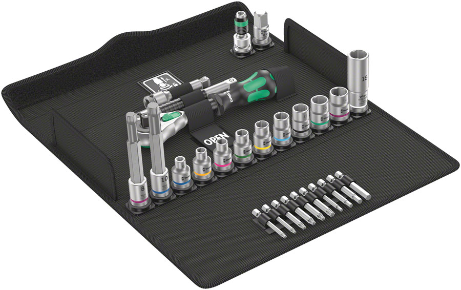 Wera Bicycle Set 7 - Zyklop Speed Ratchet, Bits, and Socket Set