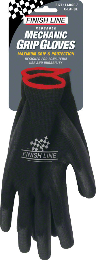 Finish Line Mechanic's Grip Gloves, LG/XL 