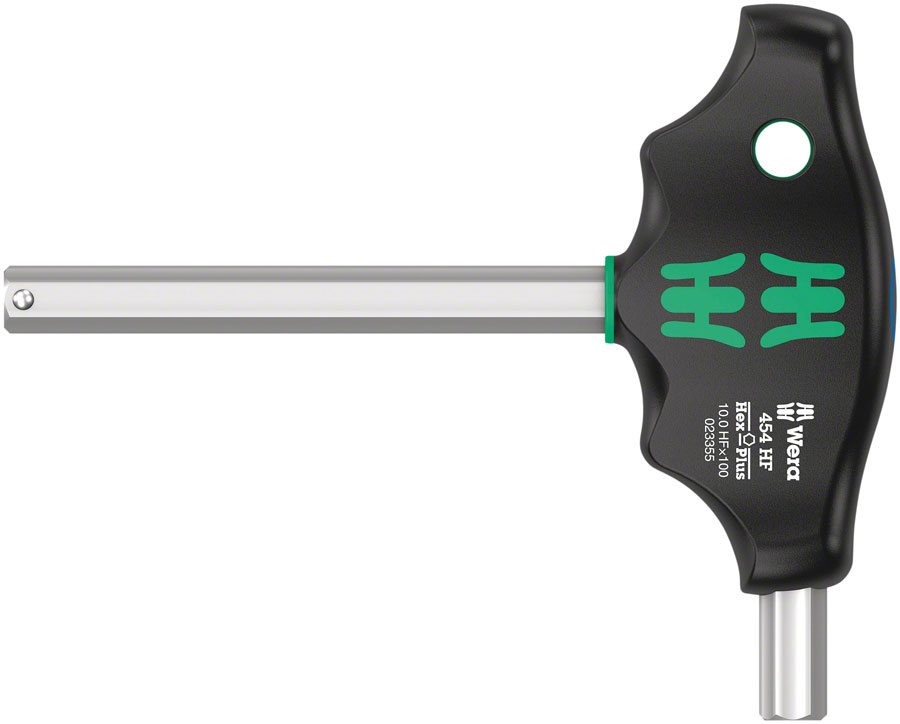 Wera 454 HF T-handle hexagon screwdriver Hex-Plus with holding function, 10 x 100 mm






