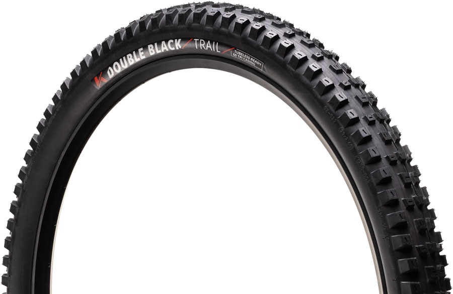 Kenda Double Black Tire - 27.5 x 2.40, Tubeless, Folding, Black, Trail, Dual Layer