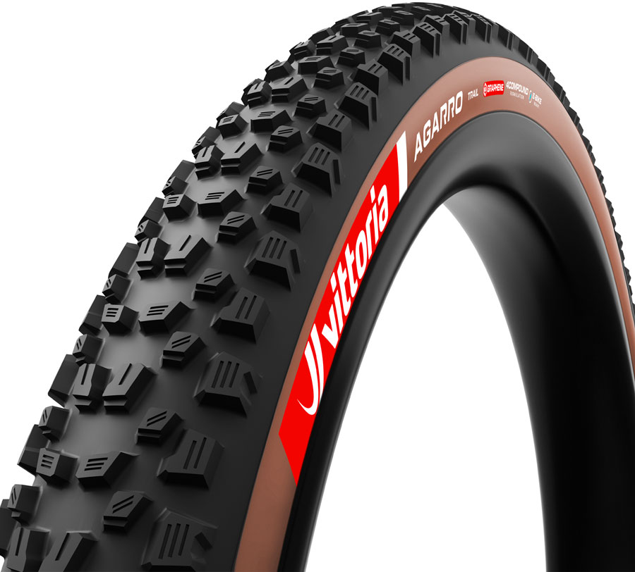Vittoria Agarro Tire - 29 x 2.4, Tubeless, Folding, Black/Brown, 4C Trail, TNT, Graphene, G2.0