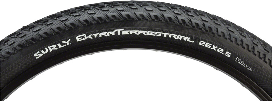 Surly ExtraTerrestrial Tire - 26 x 2.5 Tubeless Folding Black 60tpi ...