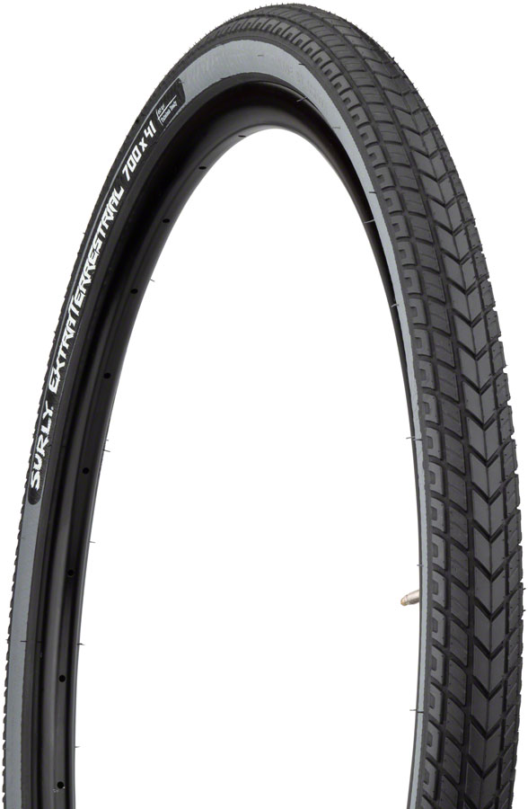 Surly ExtraTerrestrial Tire - 700 x 41, Tubeless, Folding, Black/Slate, 60tpi 