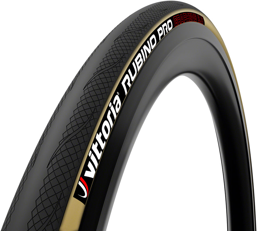 Vittoria Rubino Pro Tire - 700 x 28, Clincher, Folding, Black/Tan, G2.0