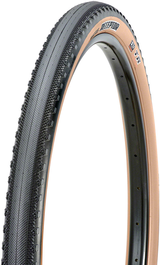 Maxxis Receptor Tire - 650b x 47, Tubeless, Folding, Black/Dark Tan, Dual, EXO