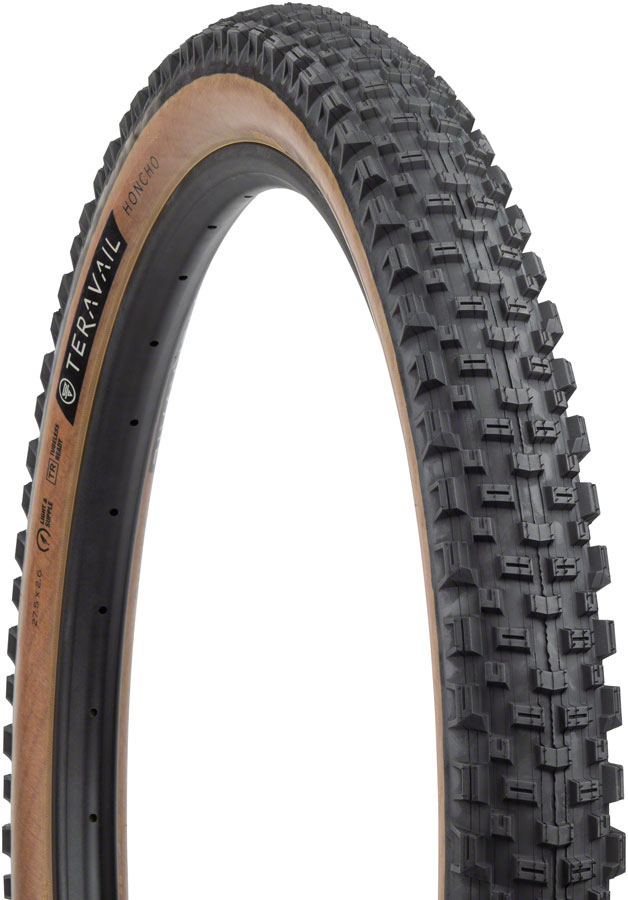 Teravail Honcho Tire - 27.5 x 2.6, Tubeless, Folding, Tan, Light and Supple, Grip Compound 