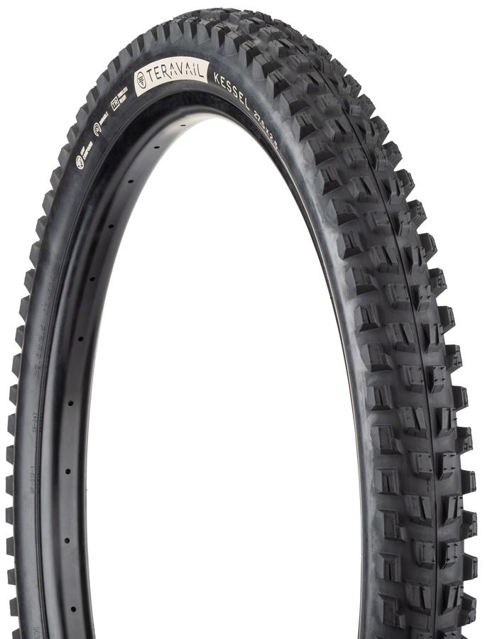 Teravail Kessel Tire - 27.5 x 2.5, Tubeless, Folding, Black, Durable 