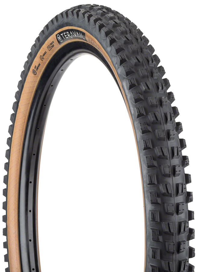 Teravail Kessel Tire - 27.5 x 2.5, Tubeless, Folding, Tan, Durable 