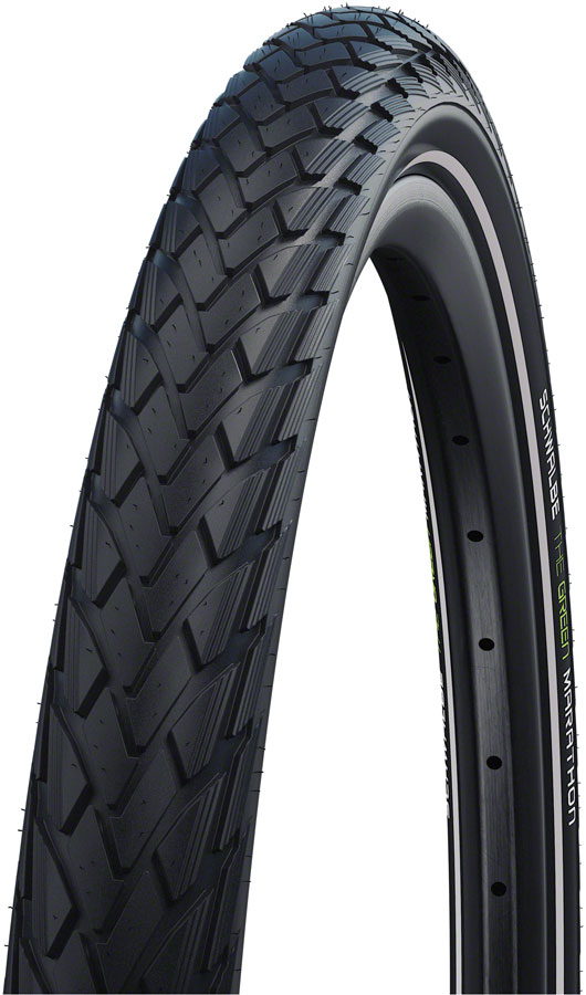 Schwalbe Green Marathon Tire - 20 x 1.50, Clincher, Wire, Black/Reflective, Performance Line, GreenGuard, TwinSkin, Addix