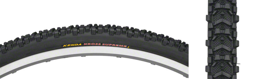 Kenda Kross Supreme Tire - 700 x 35, Clincher, Folding, Black, 60tpi 
