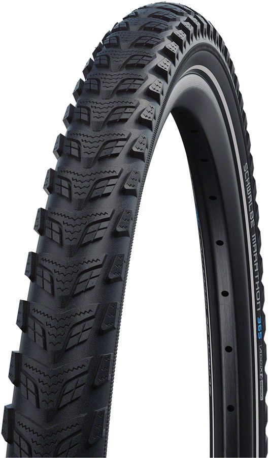 Schwalbe Marathon 365 Tire - 700 x 47, Clincher, Wire, Black/Reflective, Performance Line, GreenGuard, Addix 4Season, E-50