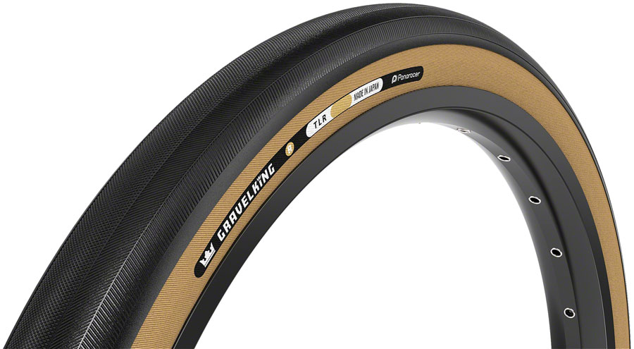Panaracer GravelKing R Tire - 700 x 40, Tubeless, Folding, Black/Amber