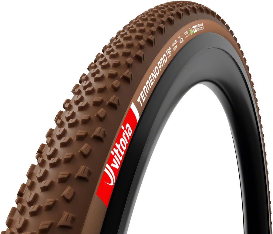 Vittoria Terreno Pro T60 Mixed Tire - 700 x 35, Tubeless, Folding, Black/Brown, Eco Gravel Race