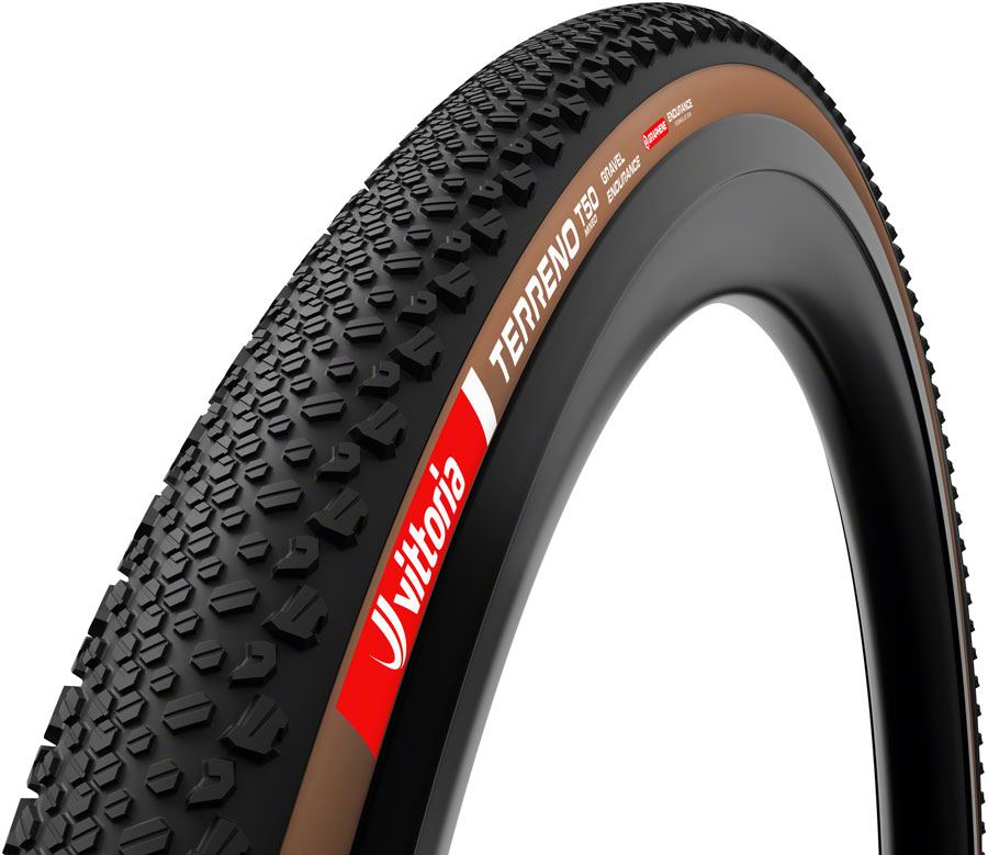 Vittoria Terreno T50 Mixed Tire - 700 x 40, Tubeless, Folding, Black/Brown, Gravel Endurance, Graphene, G2.0, E-Bike