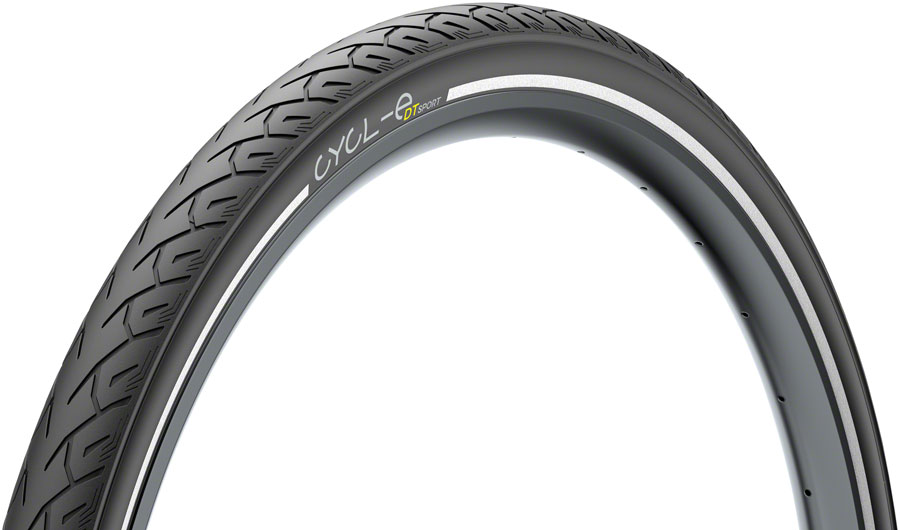 Pirelli Cycl-e DT Sport Tire - 700 x 47, Clincher, Wire, Black, Reflective 