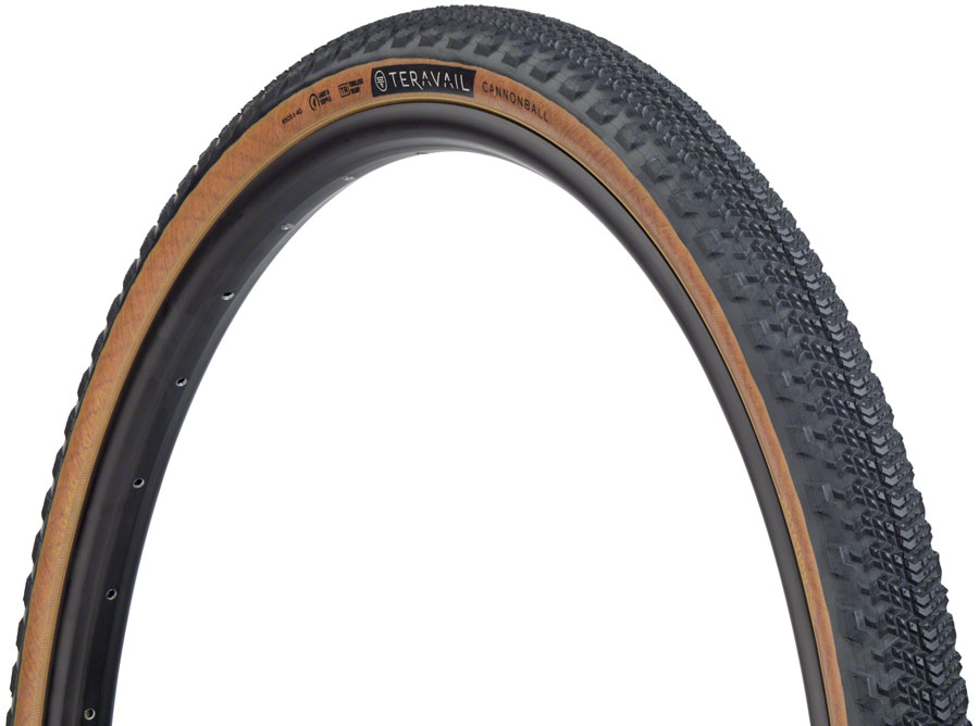 Teravail Cannonball Tire - 650b x 40, Tubeless, Folding, Tan, Durable, Fast Compound